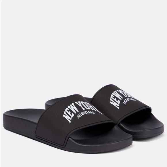 NWT BALENCIAGA Cities New York rubber slides - Picture 2 of 10